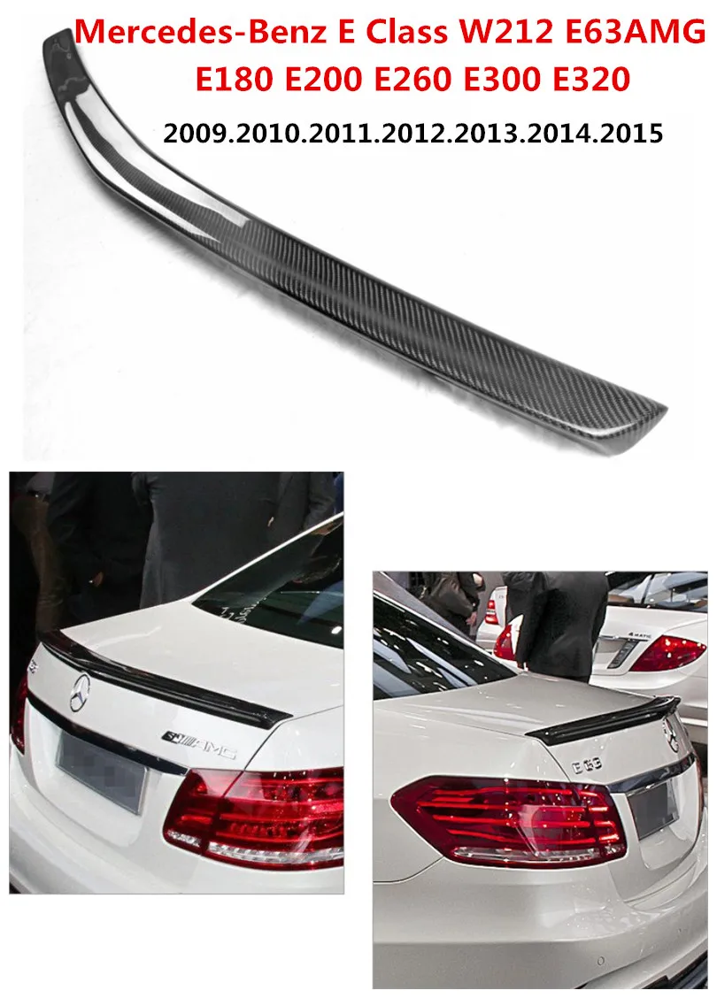 

Carbon Fiber Spoiler For Mercedes-Benz E Class W212 E63AMG 2009-2015 High Quality Car Rear Wing Spoilers Auto Accessories