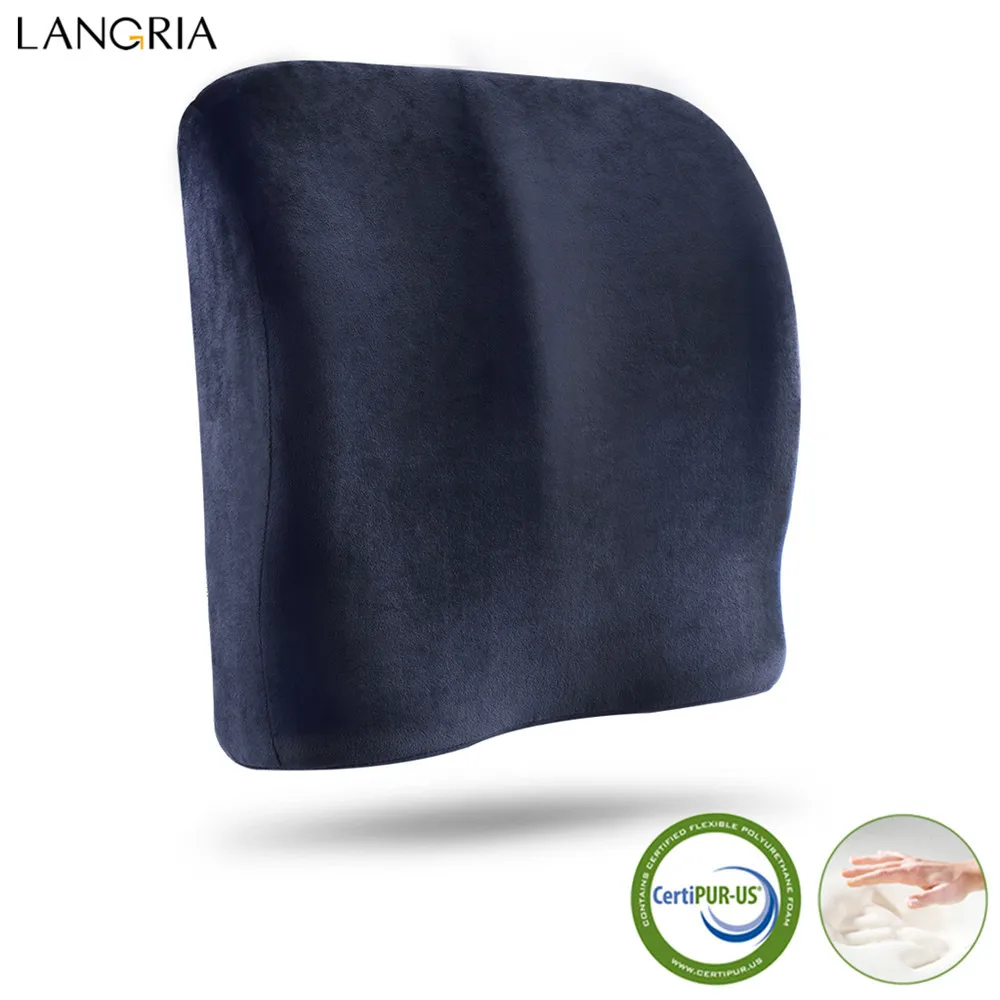Подушка для поясницы LANGRIA с эффектом памяти высокой эластичностью поддержки