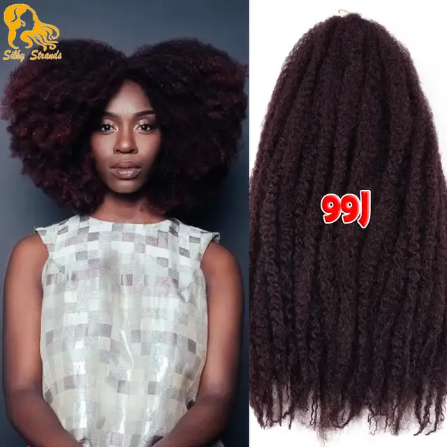 Online Shop 18 20roots Marley Braid Hair Synthetic Afro Kinky
