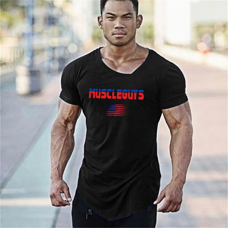 Muscleguysブランドのスポーツ半袖フィットネスtシャツボディービル服フィット圧縮シャツ男性ジムtシャツ Compression Shirt Compression Shirt Mengym T Shirt Aliexpress