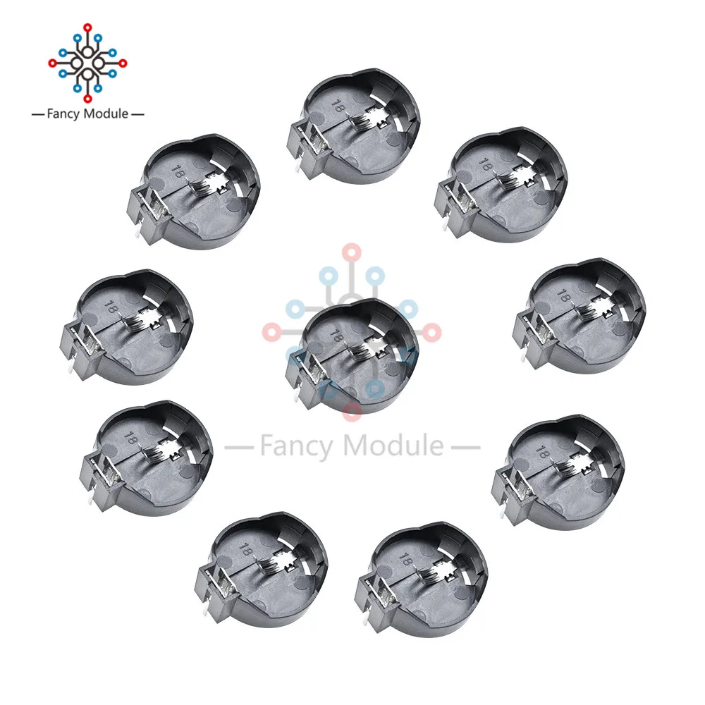 

10Pcs CR2025 CR2032 3V Button Coin Cell Battery Socket Holder Box Case GM