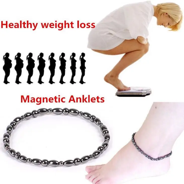 New font b Weight b font font b Loss b font Magnet Anklet Colorful Stone Magnetic
