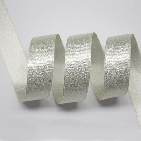 YAMA Silver Purl Satin Ribbon 19 22 25 38 mm 3/4