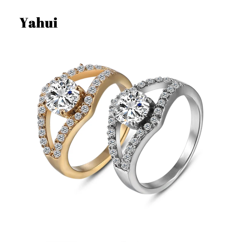 

YaHui stainless steel rings for women simple ring high quality love silver female ring gifts for women jewelry accessories