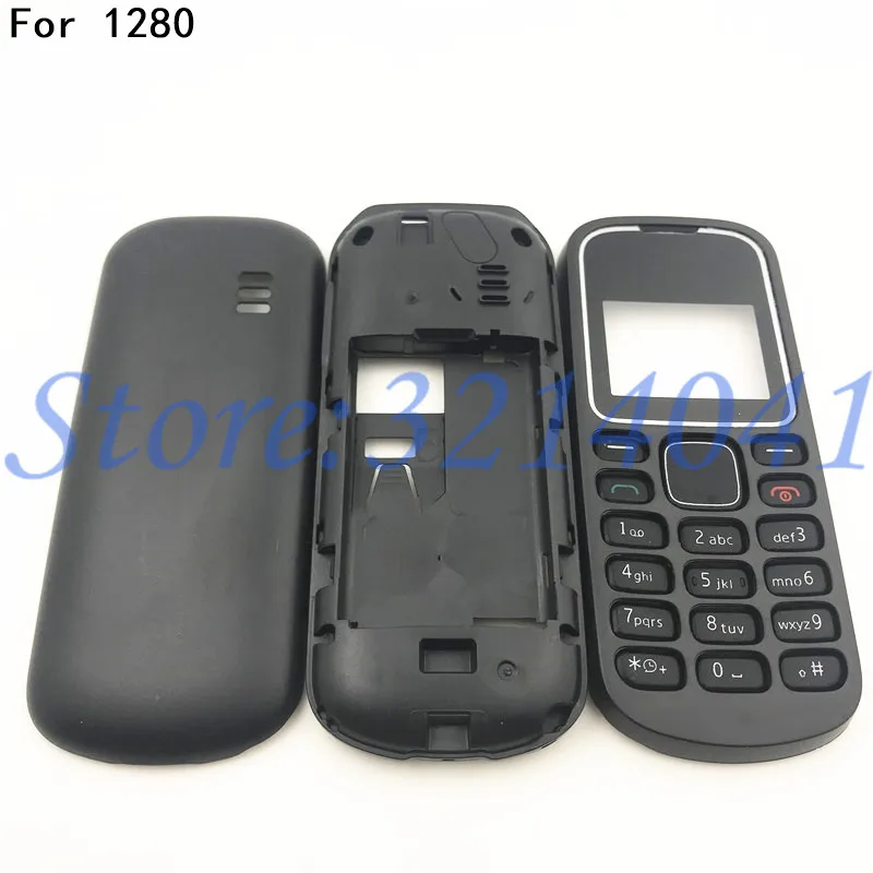 

For Nokia 1280 New Full Mobile Phone housing cover case + English Keypad+Logo
