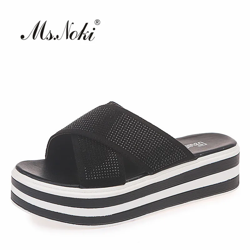 

Wedge Beach Flip Flops High Heel Slippers For Women Brand Black EVA Ladies Shoes Platforms outside summer shoes of school girls