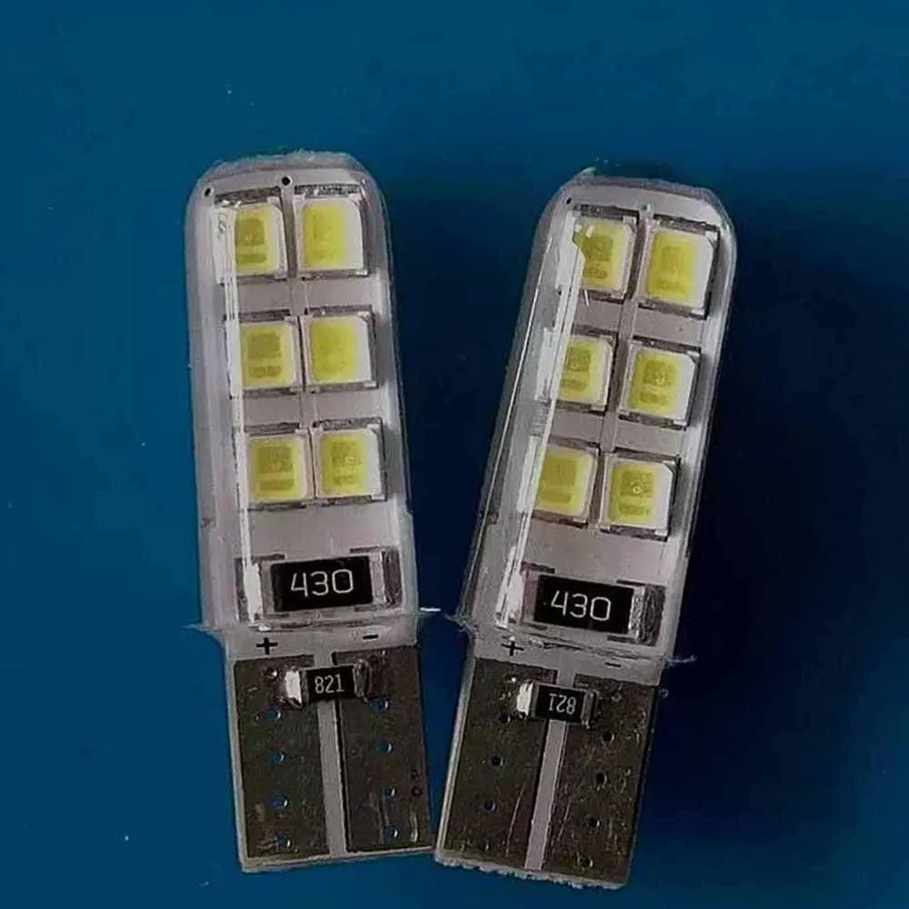 

10pcs 2W 194 W5W T10-2835-12SMD COB LED White Car CANBUS License Plate Lights