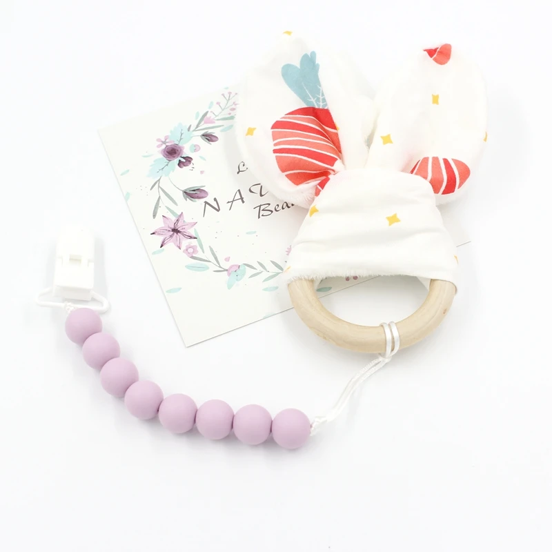 5pc Wooden Ring Cotton Fabric Teether Toys Printing DIY Handmade Ring Paper Bunny Ear Rattle Toys Wooden Teething Toy T0100 5pc Wooden Ring Cotton Fabric Teether Toys Printing DIY Handmade Ring Paper Bunny Ear Rattle Toys Wooden Teething Toy T0100