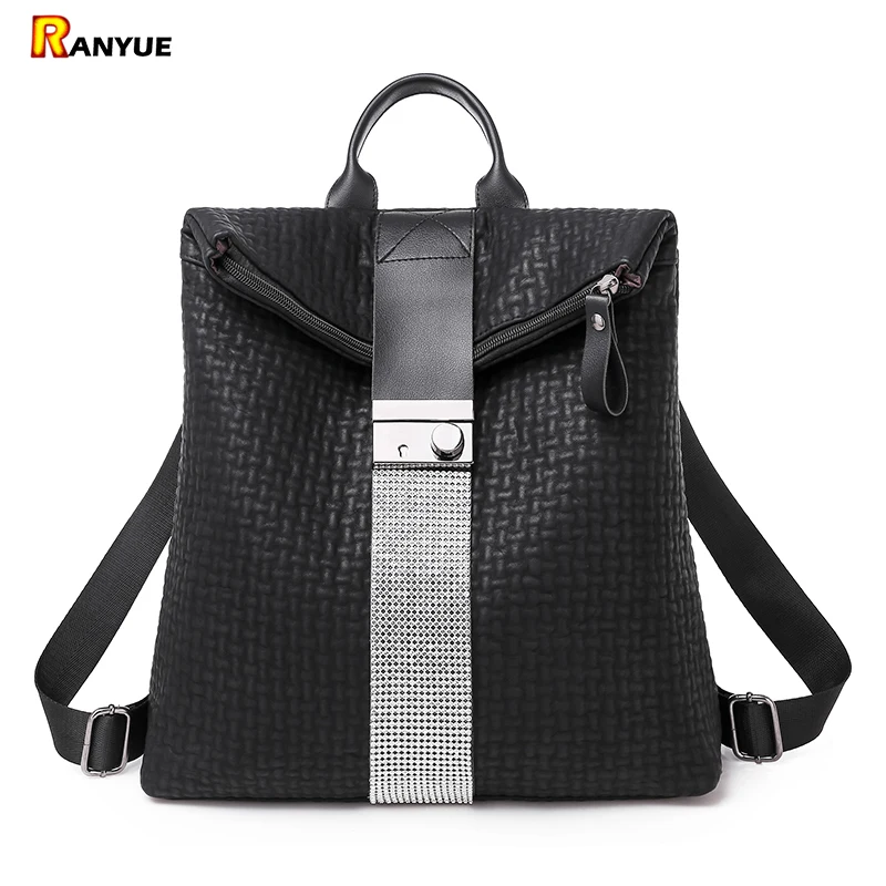 Рюкзак с блестками mochila feminina защитой от кражи кожаная женская сумка на плечо