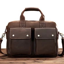 Натуральная Воловья кожа, мужская сумка через плечо, деловая офисная сумка, портфель, мужские сумки LS0202