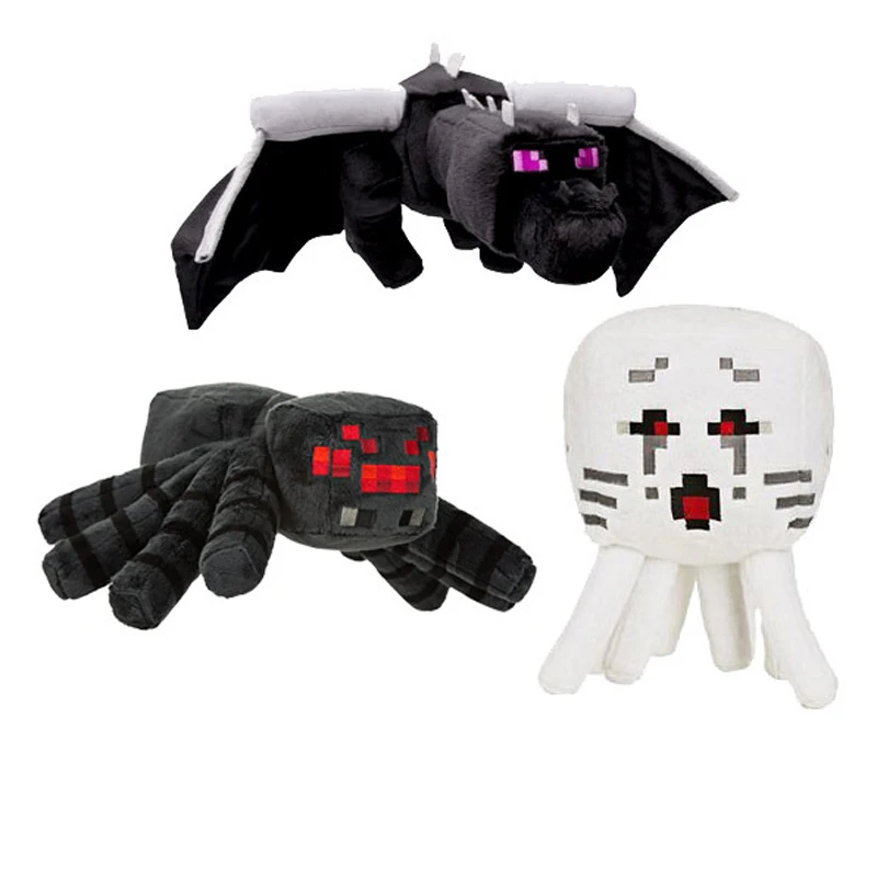 3pcs/lot Minecraft Plush Toy Minecraft MC Ender Dragon Spider Ghast Plush Soft Stuffed Animals Toys for Kids Children Gifts 3pcs/lot Minecraft Plush Toy Minecraft MC Ender Dragon Spider Ghast Plush Soft Stuffed Animals Toys for Kids Children Gifts