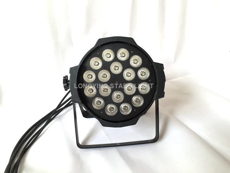 Бесплатная доставка 4 шт./лот LED PAR света 18x18 Вт 6in1 RGBWA uv led номинальной может DMX512 10CH DJ сцены