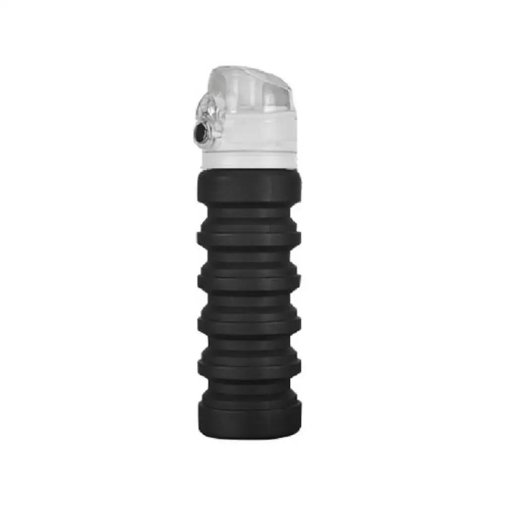 تنزه في الهواء الطلق المحمولة زجاجة المياه سيليكون لطي متعددة الوظائف الرياضية غلاية مانعة للتسرب التخييم الكؤوس