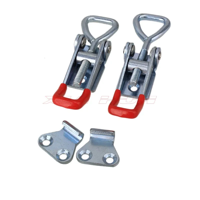 2Pcs Adjustable Buckle Handle Toggle Catch Latch Lock Clamp Hasp