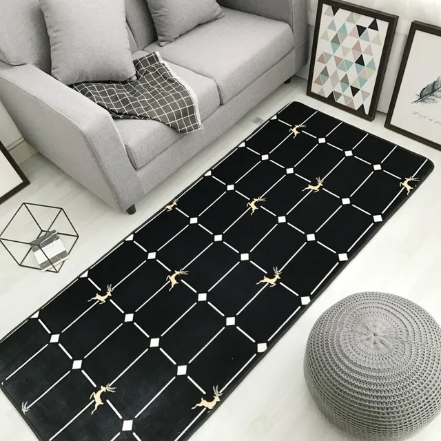Black Soft Carpet For Home Living Room Por Suede Rug With Anti Black Soft Carpet For Home Living Room Por Suede Rug With Anti Slip Back Velvet Kids