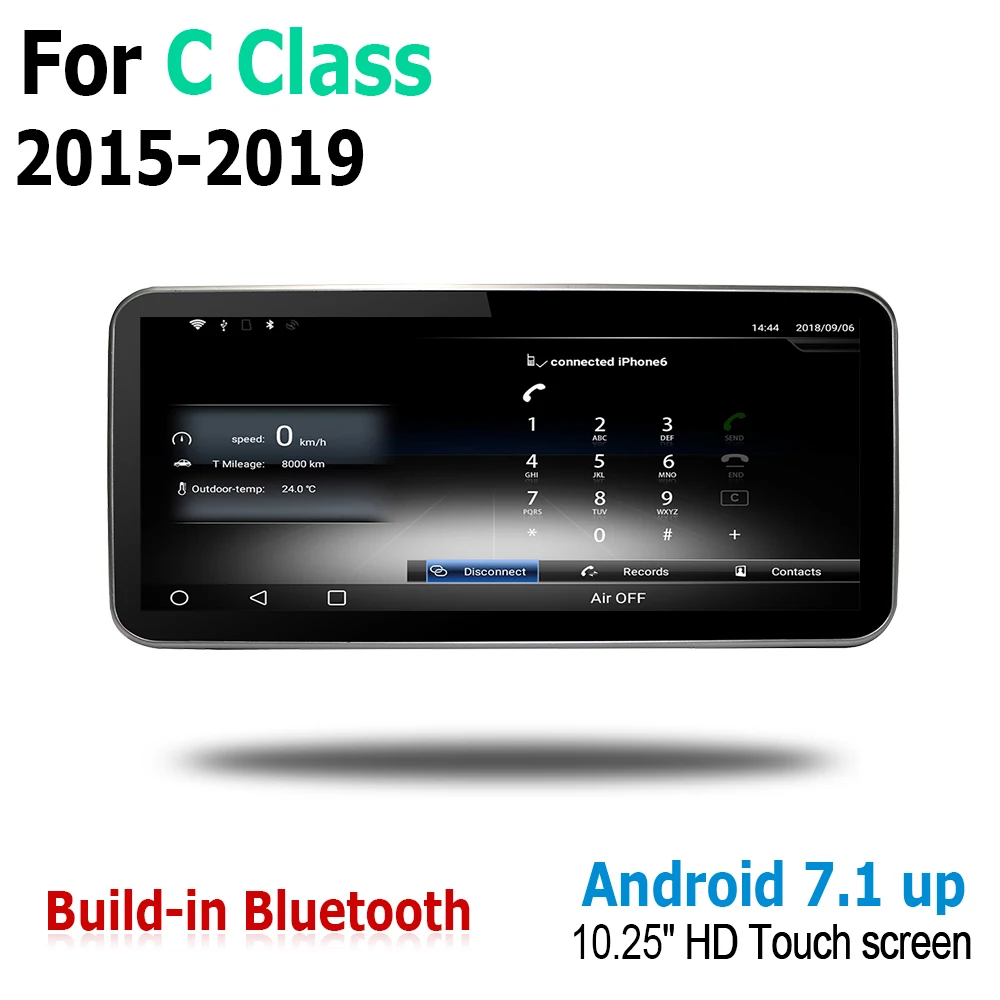 Cheap 10.25" Android Multimedia Player Stereo Display navigation GPS For Mercedes Benz C Class 2015 206 2017 2018 2019 NTG 5