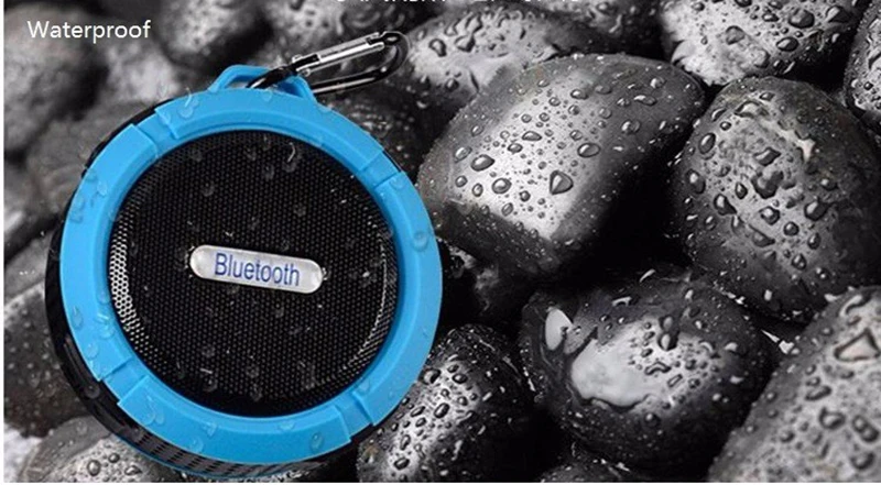 Wireless Waterproof Bluetooth Speaker with 5W Drive Support SD TF Card Buit-in Mic Hands-Free Speakerphone Portable Loudspeaker5