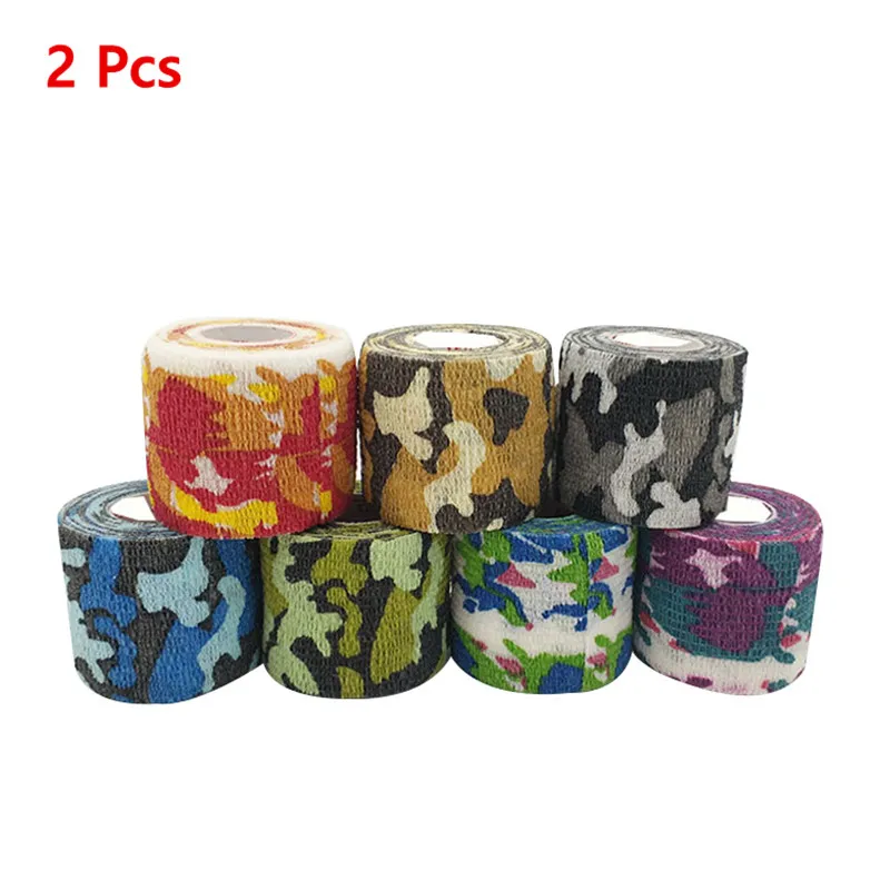 

2 pcs Self-adhesive Outdoor Sport Basketball Elbow Ankle Wrist Knee Bracer Elastic Bandage