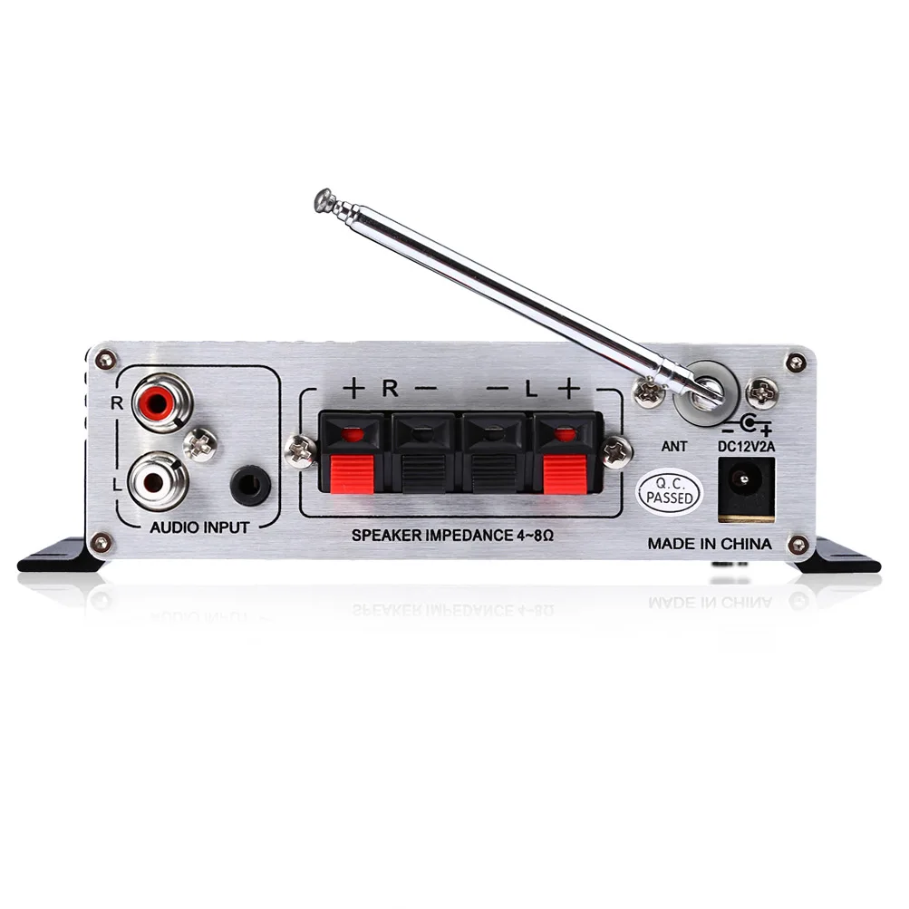 Lepy LP A68 12 В HiFi стерео аудио усилитель Многофункциональный Поддержка Mini USB SD FM RCA