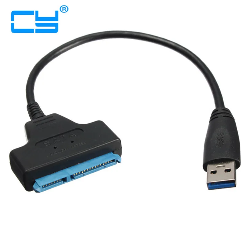 Новый черный высококачественный высокоскоростной адаптер USB 3 0 к SATA 7 + 15 22 Pin для