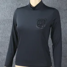 Женские футболки для тренировок в гольф с перламутровыми воротами, уличная спортивная Солнцезащитная одежда, хлопковые футболки для гольфа с защитой от пота, 2 цвета