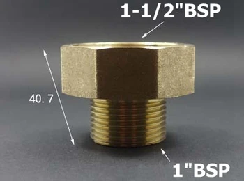 

Brass Pipe Fitting Reducer 1-1/2" Inch BSP Female To 1" Inch BSP Male Thread Connector Adapter Joint Copper Pipe Fitting