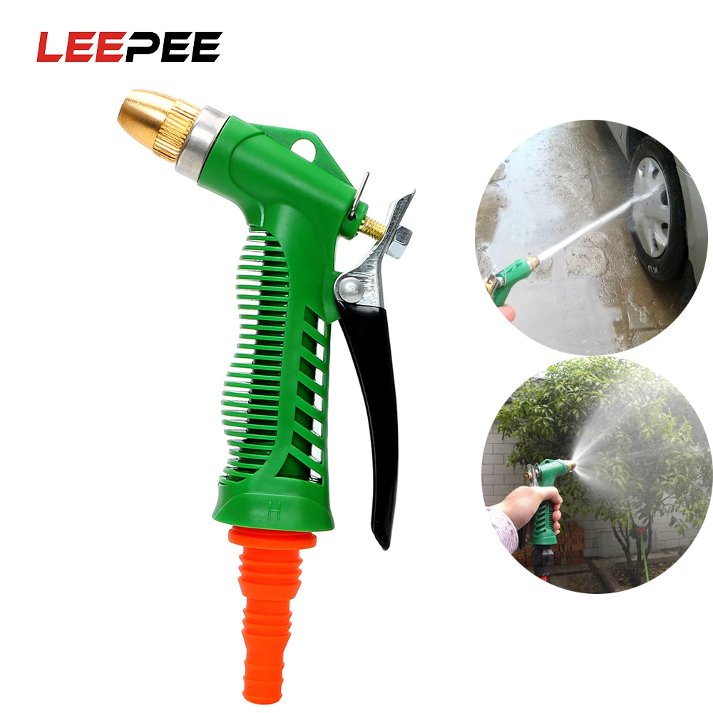 

LEEPEE Pressure Water Gun Car Washing Tool Auto Care Washer Gun Nozzle Adjustable Household Garden Cleaning