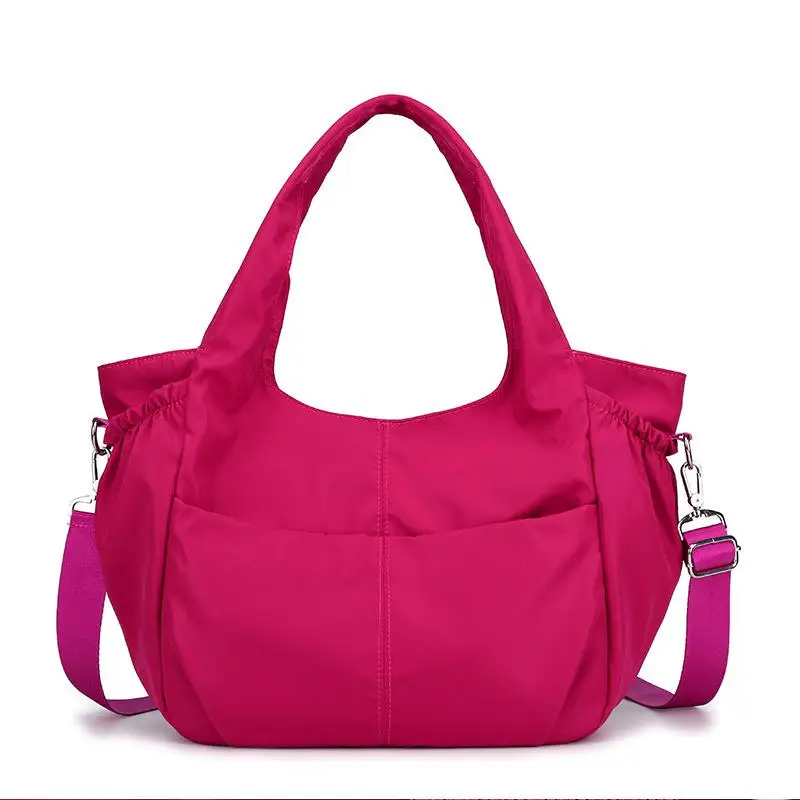 Новые Нейлоновые модные женские сумки-мессенджеры многофункциональные водонепроницаемые сумки Bolsa Feminina роскошные сумки женские сумки дизайнерские - Цвет: mei hong se