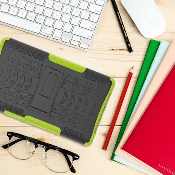 

Tire Pattern Dazzle slim Armor Kickstand 2 in 1 PC TPU Rugged Shockproof Heavy Duty Back Cover case for Huawei MediaPad M5 8.4'