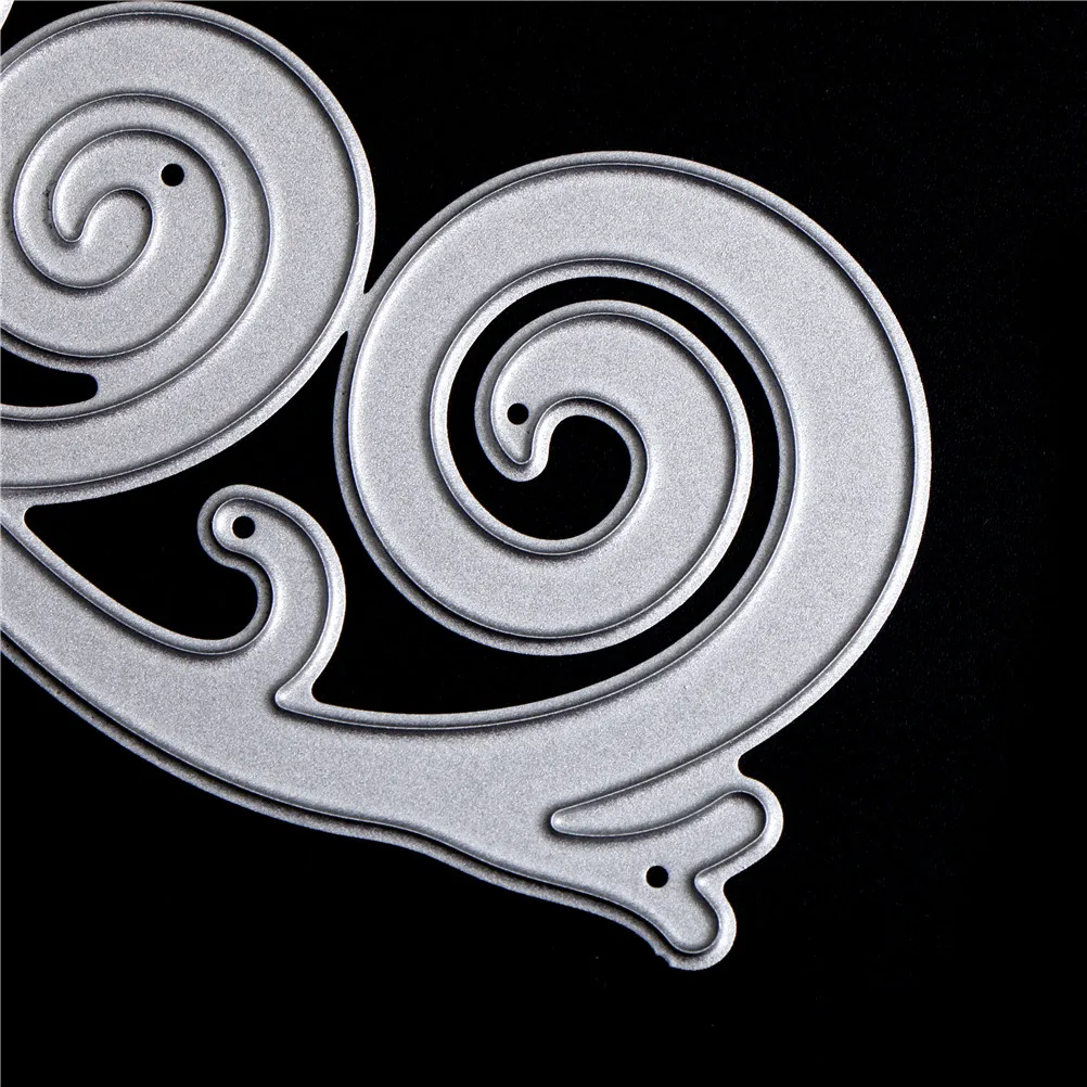 JX-LCLYL 91x43mm Snail Cutting Dies Stencil  Paper Cards Embossing Die Cutter Craft DIY