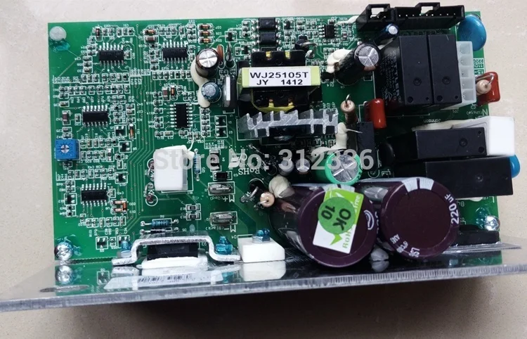 Free Shipping 220V Motor Controller drive plate single computer genuine JOHNSON treadmill T104 control board circuit | Обустройство