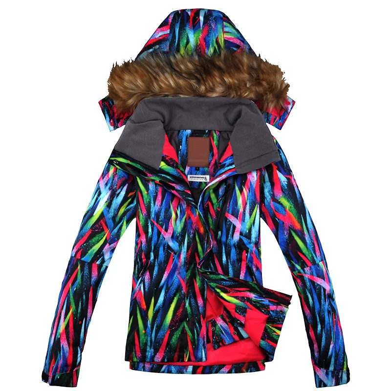 Gsou الثلوج النساء تزلج سترة الفراء مقنعين يندبروف ماء في الهواء الطلق الرياضة ارتداء التزلج على الجليد الملابس سوبر الدافئة تنفس Gsou الثلوج النساء تزلج سترة الفراء مقنعين يندبروف ماء في الهواء الطلق الرياضة ارتداء التزلج على الجليد الملابس سوبر الدافئة تنفس