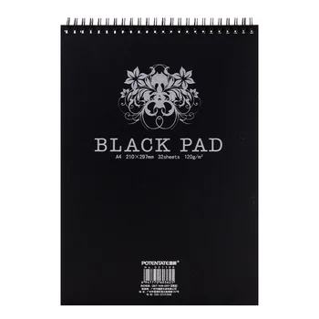 

A3/A4/A5 Black Carbon Sketchbook Black Carbon Hand-drawn Black Carbon Painting Book Drawing paper
