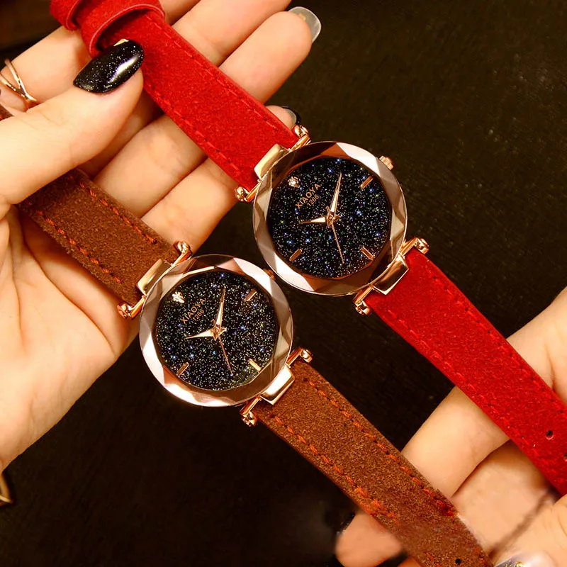 

Relogio Feminino Fashion Quartz Watches Women 2019 Luxury Star Wristwatches Ladies Leather Casual Clock Leisure Wrist Watche
