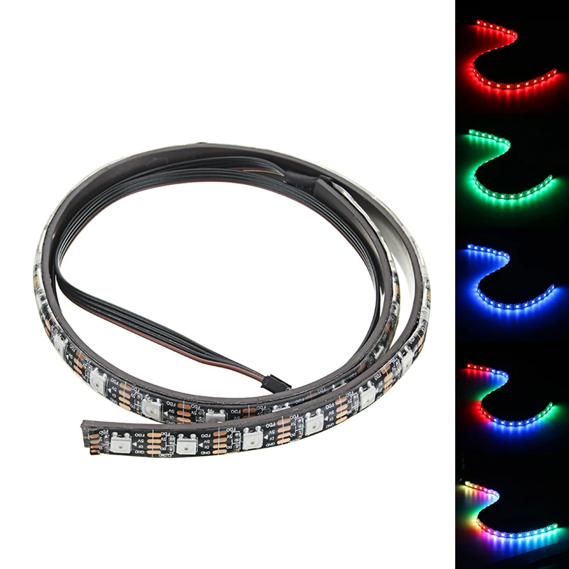 

50cm Magnetic RGB Flexible LED Strip with 30pcs LED for Desktop PC Computer Case Strip Light Waterproof Power Supply