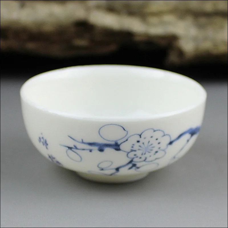Chinese traditional Kung fu tea cup 1pcs,ceramic teacup Puer cup set,white ceramic kiln Top Grade Porcelain Tea accessories