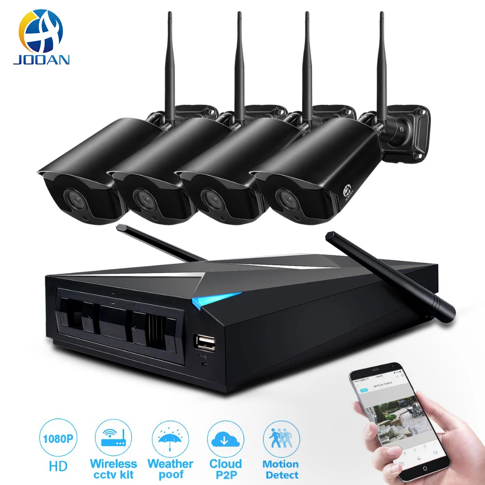 Security Camera System 4CH NVR 1080P Outdoor IP Camera P2P Cloud Wifi Wireless Video Surveillance Kit Home Security CCTV System Security Camera System 4CH NVR 1080P Outdoor IP Camera P2P Cloud Wifi Wireless Video Surveillance Kit Home Security CCTV System