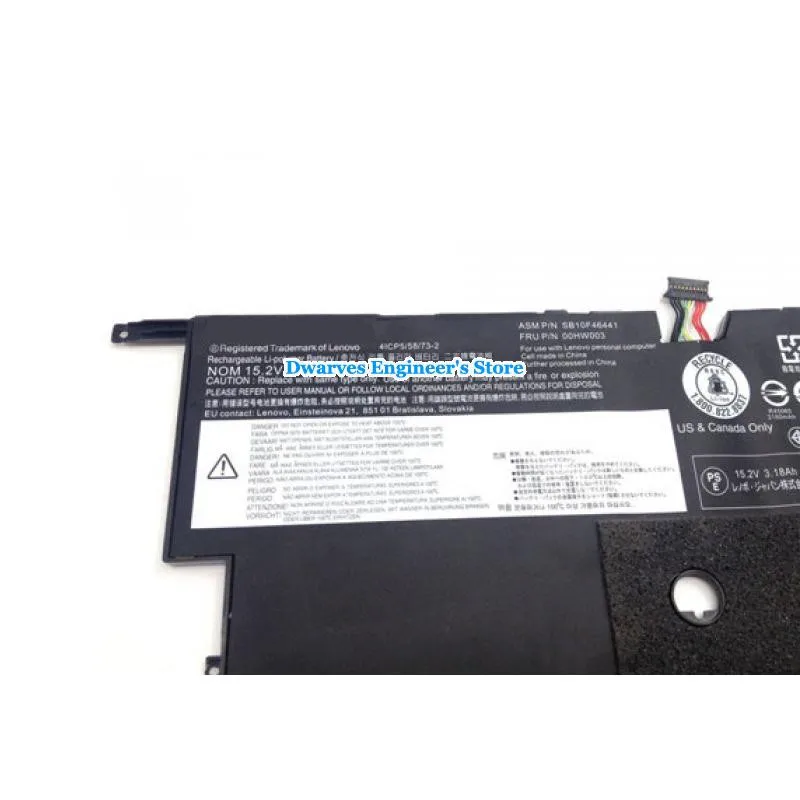 3290 мА/ч 50Wh 00HW003 00HW002 батарея для Lenovo Thinkpad X1 углерода 20BS CT01WW ThinkPad Carbon3 записная