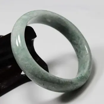 

01991 Certified Grade "A" Natural Green Jadeite Jade Gems Bracelet Bangle