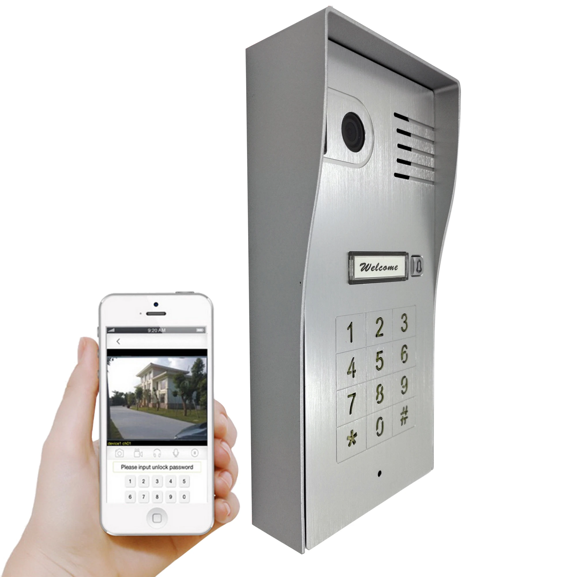 

3G/4G Wireless Wifi Touchscreen Video door phone doorbell IP Camera Intercom Support IOS Android for Smart Phone Tablet