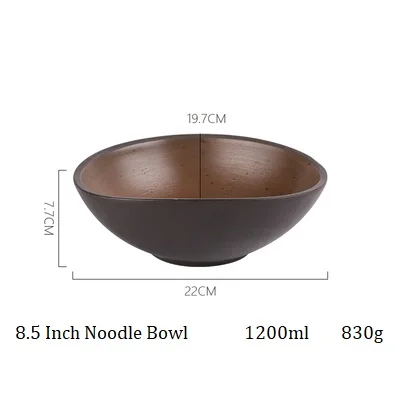 NIMITIME в скандинавском стиле керамическая посуда миска для риса миска для лапши тарелка блюдо в стиле вестерн Бытовая Посуда - Цвет: 8.5 In Noodle Bowl
