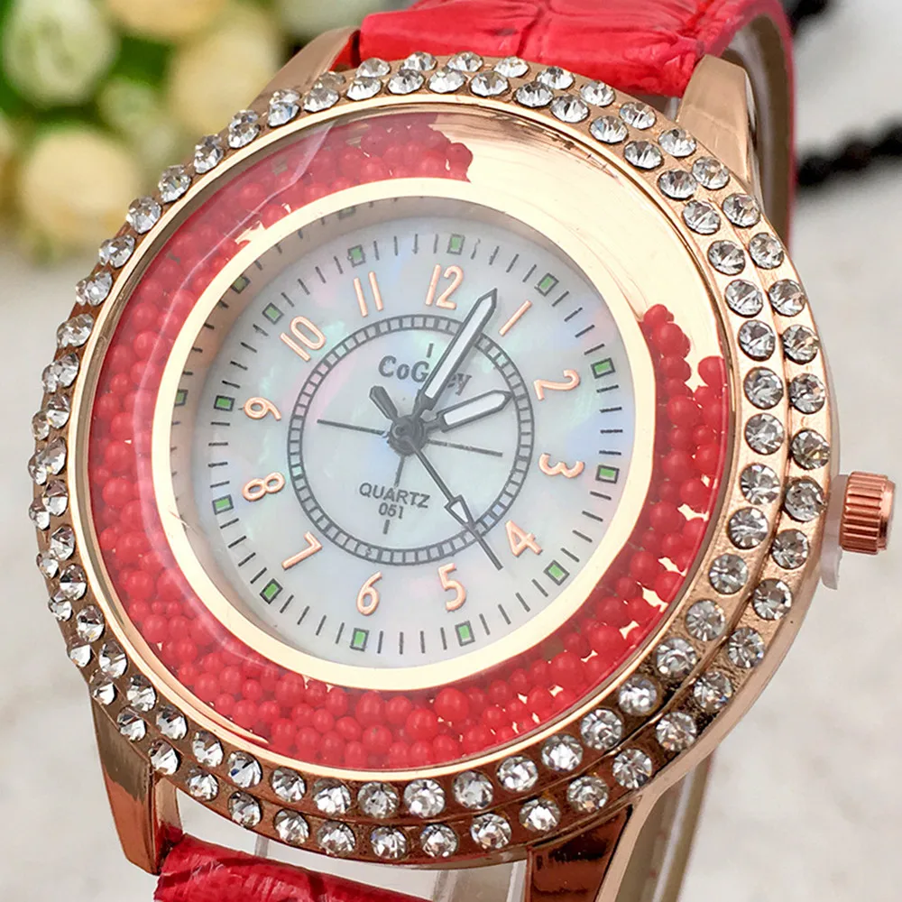

High Quality Clock Wristwatch Relogio Masculino Women Leisure Set Auger Quartz Watch With Crystals Clocks Women Luxury Quartz