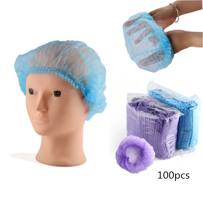 

100pcs Hair Net Microblading Accesories Permanent Makeup Disposable Hair Net Caps Sterile Hat For Eyebrow Tattooing wig cap
