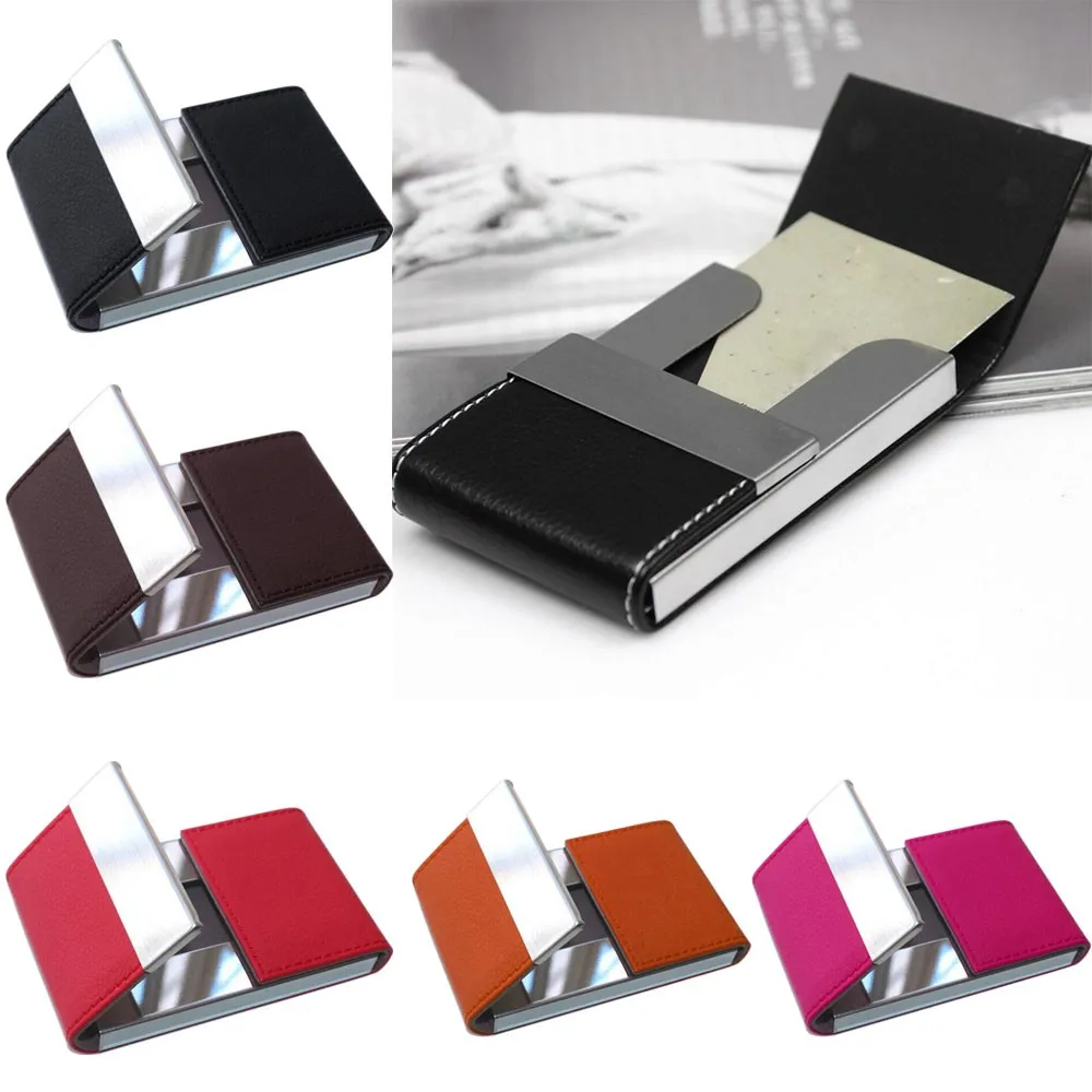 Creative Wallet Men Traveling Metal Credit Card Package Convenient Holder Double Open Business Case Box Porte | Багаж и сумки