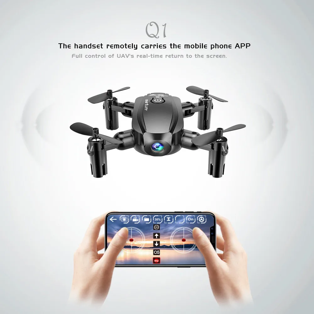 D10WH 2.4Ghz Foldable WIFI FPV Drone w/ 720P/ 480P HD Camera Altitude Hold Mini RC Quadcopter Pocket Selfie Drone RTF