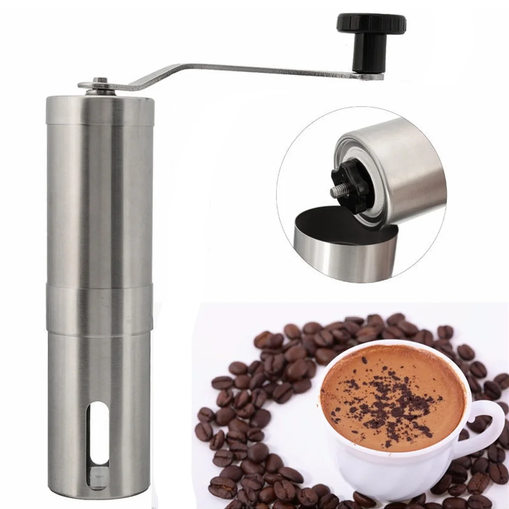 Fashion Coffee Bean Grinder Stainless Steel Hand Manual Handmade Grinder Mill Kitchen Grinding Tool High Quality HY99 JU08 Fashion Coffee Bean Grinder Stainless Steel Hand Manual Handmade Grinder Mill Kitchen Grinding Tool High Quality HY99 JU08