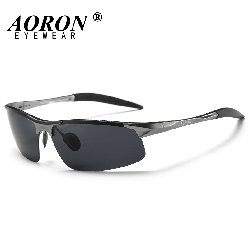 AORON Men's Polarized Aluminum Magnesium Sunglasse...
