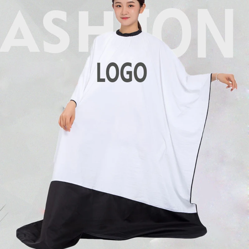 

5pcs/lot Print Your LOGO 3 Colors XL Size Hair Wrap Hairdressing Cape for Adult Hair Cutting Cape for Professional Salon Cape