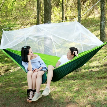

Ultralight Parachute Hammock Hunting Mosquito Net Double Person Sleeping Bed Drop-Shipping Outdoor Camping Portable Hammock