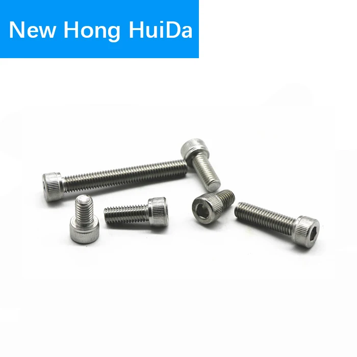 

DIN912 Hex Head Socket Cap Screws Hexagon Thread Metric Machine Allen Bolt 304 Stainless Steel M2